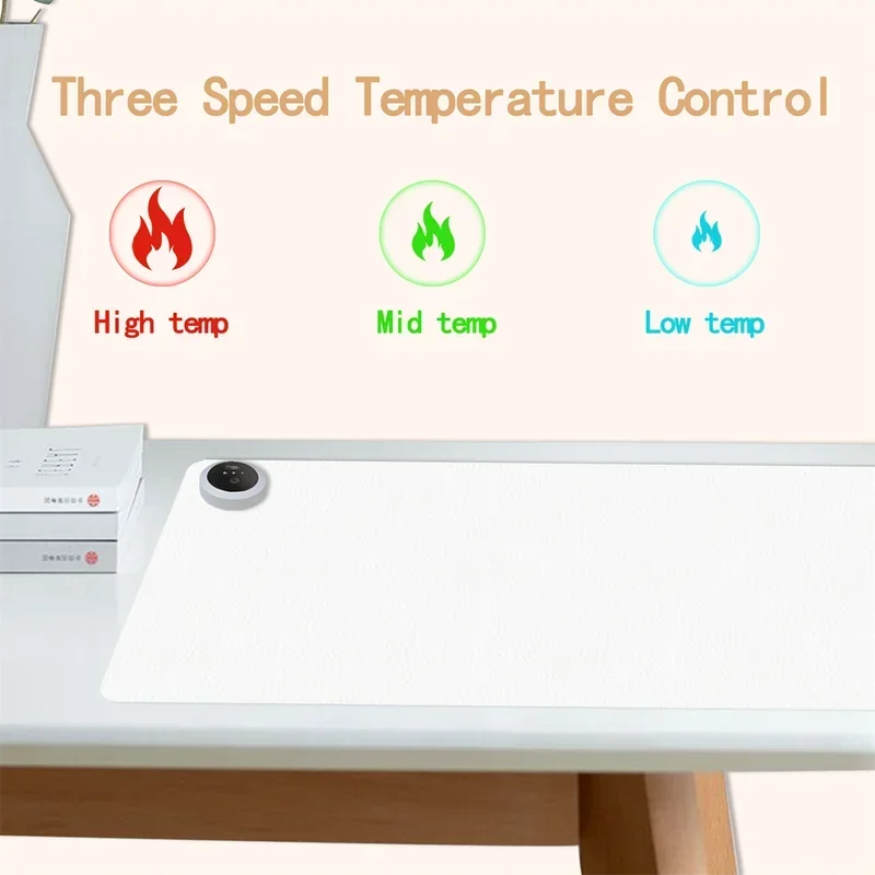 Extra Large Heated Desk Pad El - مراجعة Desk Setup Carpet وسعره