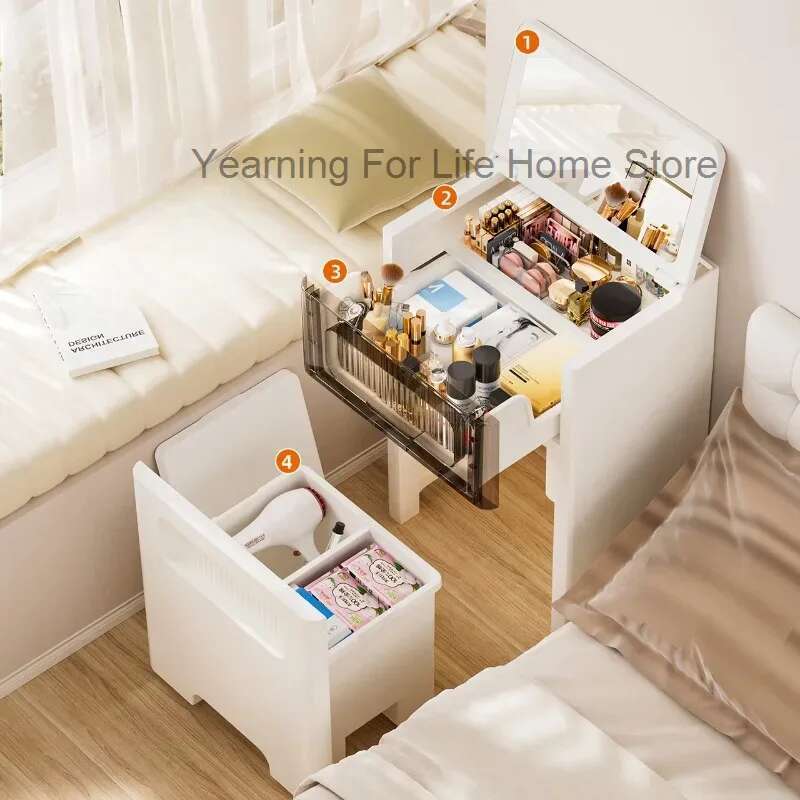 3 in 1 Vanity Dresser Desk wit - مراجعة Desk Setup Small وسعره