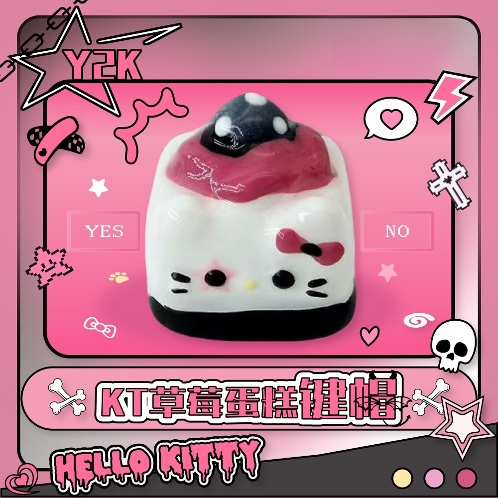 Y2K Kawaii Keycaps Hello Kitty - مراجعة Y2K Desk Setup وسعره
