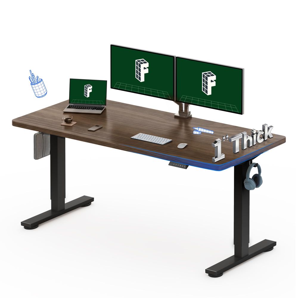 60x24 OnePiece Electric Standi - مراجعة Desk Setup Black وسعره