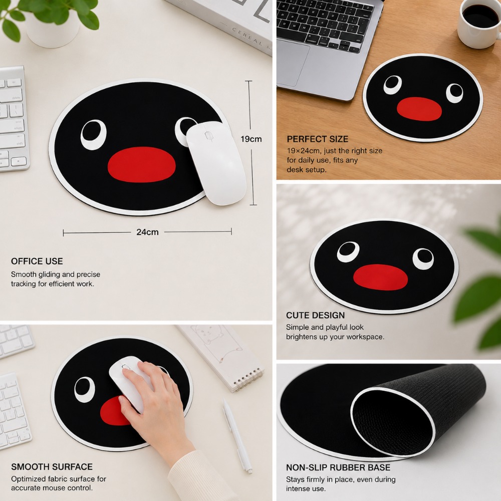 Cute Penguin Expression Mouse  - مراجعة Desk Setup Carpet وسعره