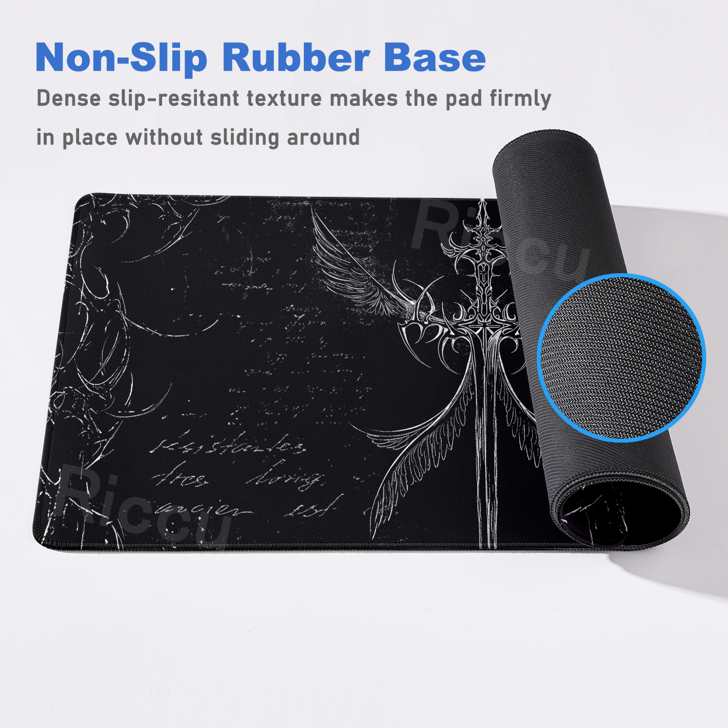 Cool Sword Art Desk Mat Large  - مراجعة Desk Setup Black وسعره