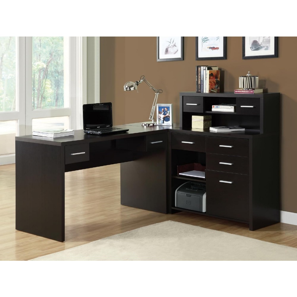 Computer Desk L-Shaped - Left  - مراجعة Desk Setup Corner وسعره