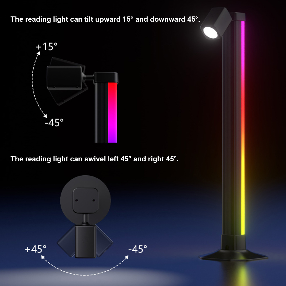 Smart Light Bar LED RGB Music  - مراجعة Desk Setup Black وسعره