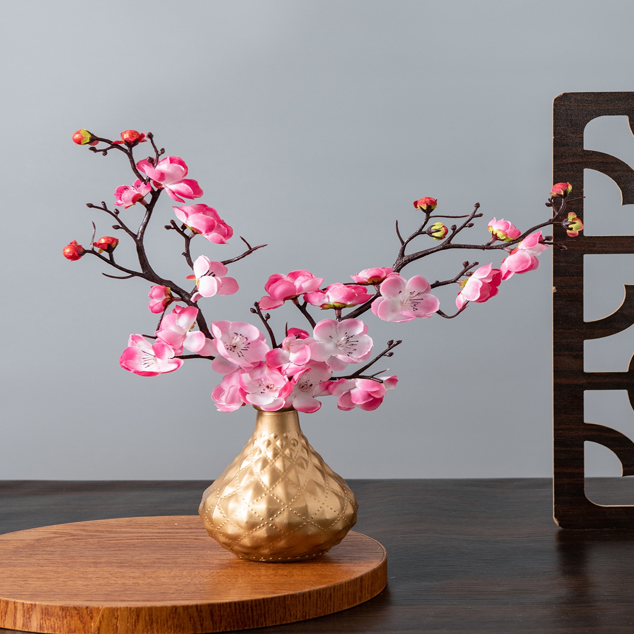 Artificial Flower Spring Plum  - مراجعة Desk Setup At Home وسعره