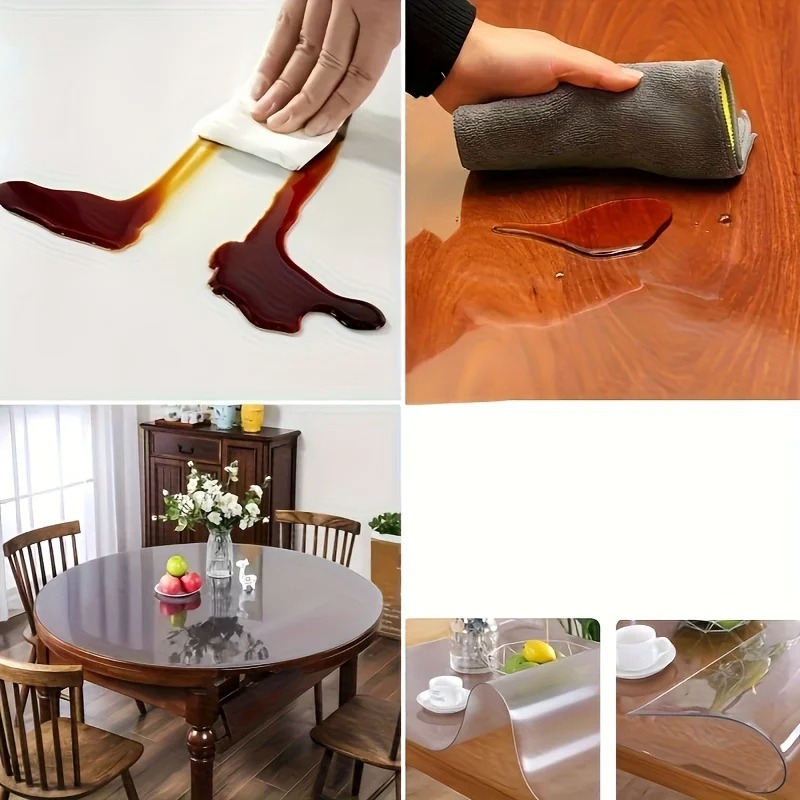 1pc 100/110/120cm Clear PVC Ro - مراجعة Desk Setup Carpet وسعره