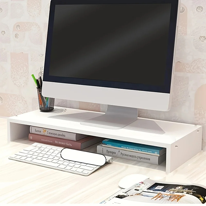 Stable Base Wood Desktop Compu - مراجعة Desk Setup Riser وسعره